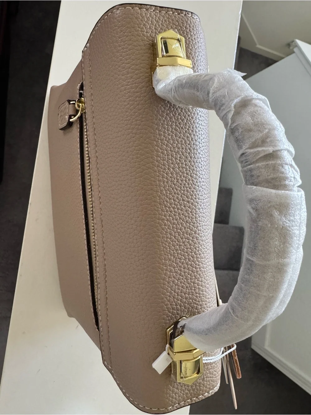 House of LittleBunny Mini Clara in Taupe with Two Removable Straps